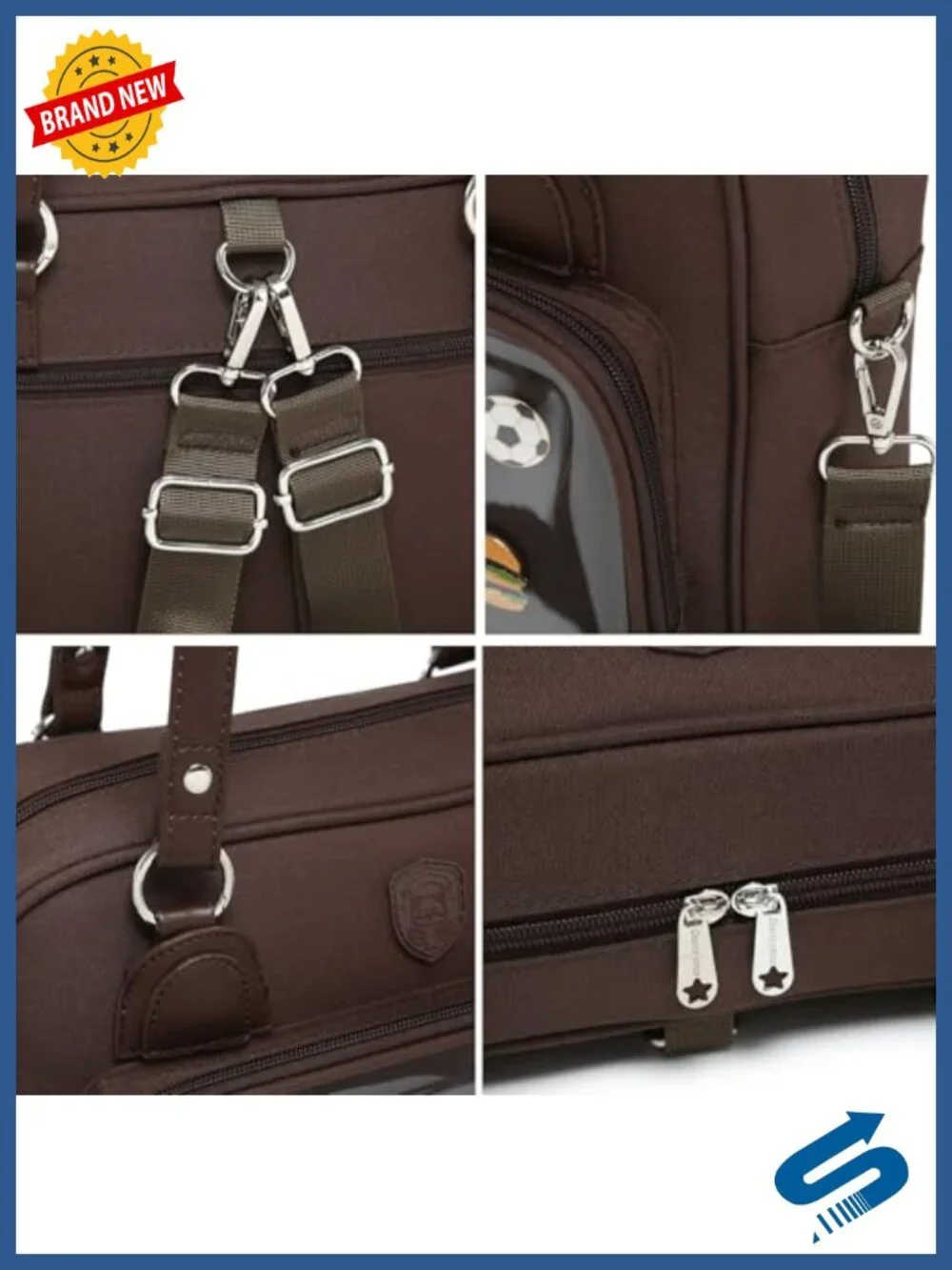 Oxford Ita Bag Crossbody Satchel Backpack with Ita Insert Pins Display
